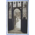 1938 postcard The Cloister Doorway, Chester Cat...