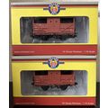 Pair of Oxford Rail 10 Ton Cattle Wagons Bauxit...