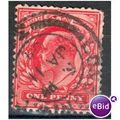 GB stamps 1902-10 KEV11 - 1d SG219 London 19