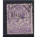 GB 1912 - 24 KGV 3d Violet used stamp WMK 100. ...