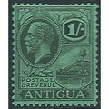 Antigua 1929 SG276 1/- Black/Emerald Mounted Mi...