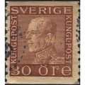 SWEDEN, King Gustav V, orange-brown 1925, 30ore