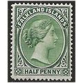 Falkland Islands 1891 SG15 1/2d Blue-Green Moun...