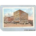 CT Meriden Postcard Hall &Lewis Block Cor Colon...