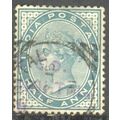 India stamps 1882 - SG 84 - QV ½a green used 7