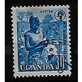 UGANDA 1962 INDEPENDENCE 30c BLUE COTTON SG 103...