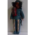 VINTAGE ' NATIVE AMERICAN ' Doll / Figure in Bl...