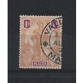 Malta.SG125 1d Orange and Purple.Fine Used.Apr25j