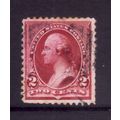 USA 1890 SG 225a 2c RED WASHINGTON FINE USED