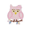 Cute Owl Patch Pink Iron On Fun Badge Patches M...