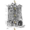 Pindar's House, Bishopsgate, London, Book Illus...