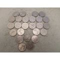 France - 25 differently dated - 1/2 (half) fran...