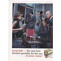 1963 LONG LIFE BEER MAGAZINE ADVERT