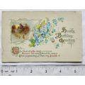 vintage postcard Hearty Birthday Greeting
