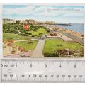 vintage postcard Gardens & Beach, Southsea