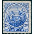 Barbados 1916 2½d deep ultramarine SG185 unused
