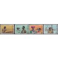 Okavango Delta: 4 Values - Botswana 1978 - FH -...