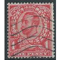 1912 SG349 1d Bright Scarlet Wmk Royal Cypher M...