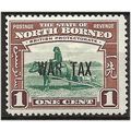 North Borneo 1941 SG218 1c Green & Red-Brown WA...
