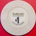 Maxim. $1 Casino Chip. Las Vegas, NV. T76.