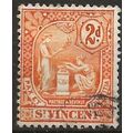 St Vincent 1907 SG96 2d Orange Fine Used ..