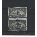 SouthAfrica.SG124 1 1/2d Gold Mine Pair.Fine Us...