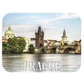 Prague Waterfront Fridge Magnet