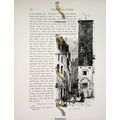 Florence, Dante's House, North Italy, Book Illu...