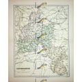 Oxfordshire, England, Map, Book Illustration (P...