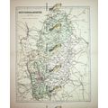 Nottinghamshire, England, Map, Book Illustratio...