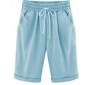 Pants Elastic Waist Shorts Ladies Beach Casual ...