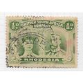 BSAC 1910 DOUBLE HEAD P14 HALFPENNY MATOPOS POS...