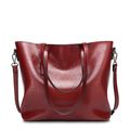 Women Vintage Hollow Handbag Oil Leather Should...