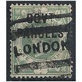 1890 O68 1/- Dull Green Government Parcels Offi...