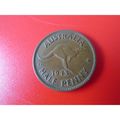 1943 GEORGE VI AUSTRALIA HALFPENNY FREE POST. Q