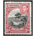Grenada 1938 SG155 1 1/2d Black & Scarlet Mount...