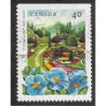 CAN 1991 40c 'PUBLIC GARDENS- BUTCHART' FINE US...