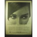 1965 Metal Box Ad - No packaging industry No hair spray for Julia