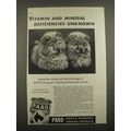 1938 Pard Dog Food Ad - Vitamin and Mineral Def...