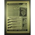 1955 Stoeger Arms Ad - Franchi Shotgun, Mannlicher-Schoenauer Rifle