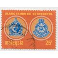 MALAYSIA 1973 INTERPOL 50 YEARS BADGES LAW ENFO...