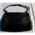 Vintage 1950's Black Hand Bag