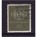 GERMANY 1959 10pf GREEN EUROPA SG 1234 FINE USED