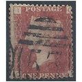 1858 SG43 1d Red Plate 203 Good/Fine Used "QI".