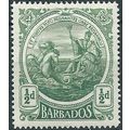 Barbados 1916 SG182 1/2d Green Mounted Mint ....