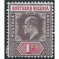 Northern Nigeria 1905 SG21 1d Dull Purple & Car...