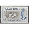 Falkland Island 1952 SG175 2 1/2d Black & Light...