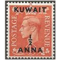 Kuwait 1951 SG84 1/2a on 1/2d Pale Orange Mount...