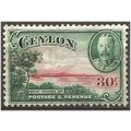 Ceylon 1935 SG376 30c Carmine & Green Mounted M...