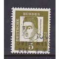 GERMANY 1961 FAMOUS GERMANS 5pf VALUE USED SG12...